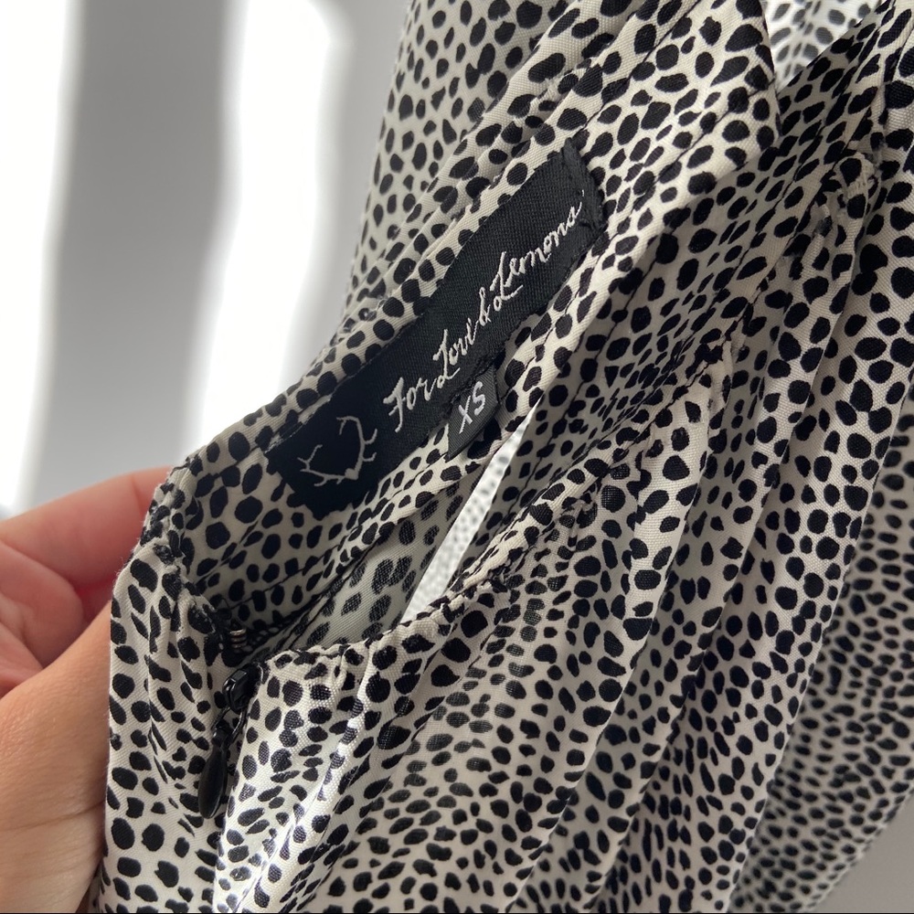 For Love & Lemons Little Lover Spotted Mini Dress - Picture 4 of 6